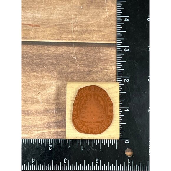 RUBBER STAMPEDE 192-C CHRISTMAS TREE WOOD MOUNTED RUBBER STAMP - Picture 6 of 6